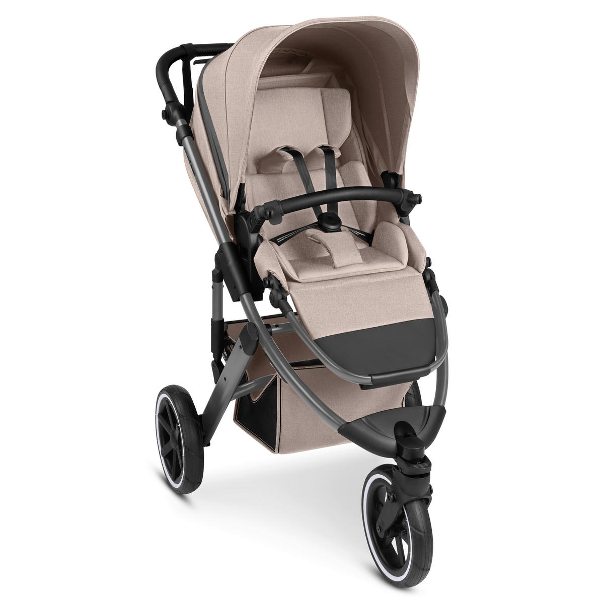 JOGGER Salsa 5 Run  - Beige/Schwarz, Basics, Textil/Metall (65/122/95cm) - ABC Design