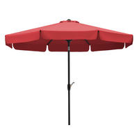 SONNENSCHIRM   - Anthrazit/Rot, Basics, Textil/Metall (270/250/270cm) - Schneider