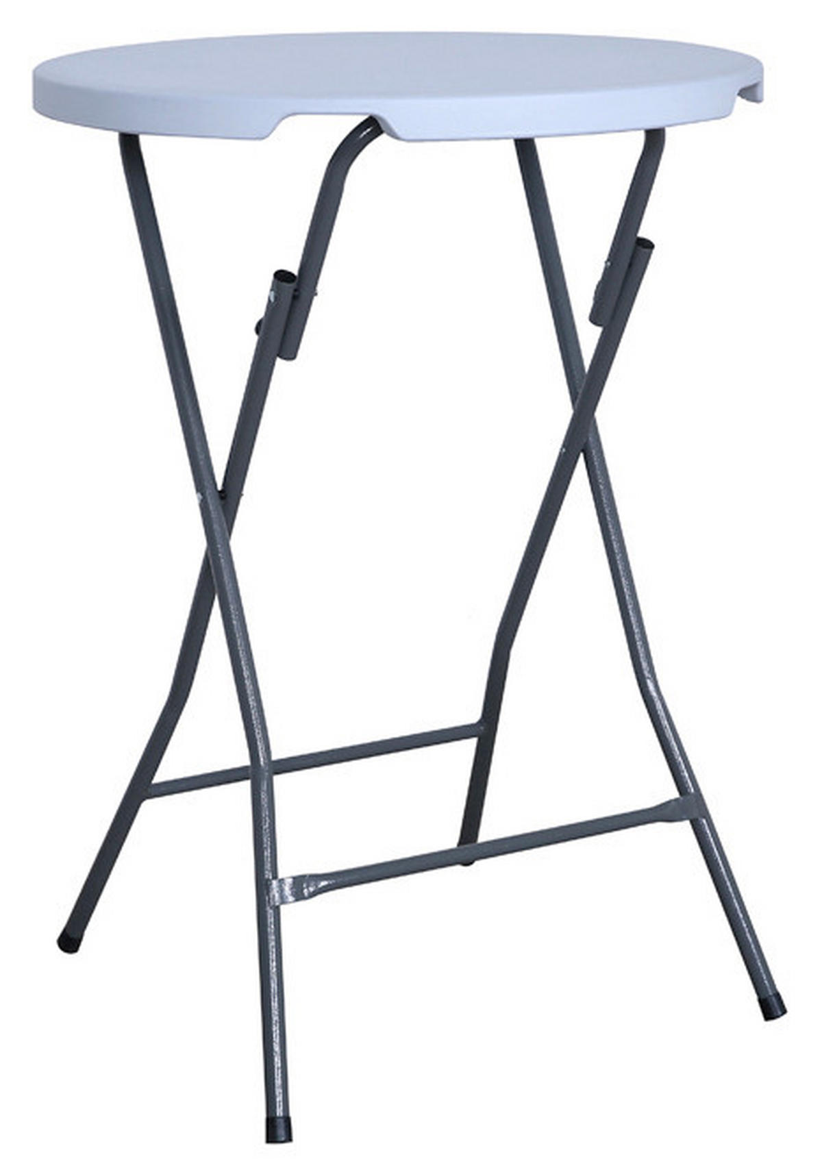 STEHTISCH - Platinfarben/Weiß, MODERN, Kunststoff/Textil (60/60/110cm) - Acamp