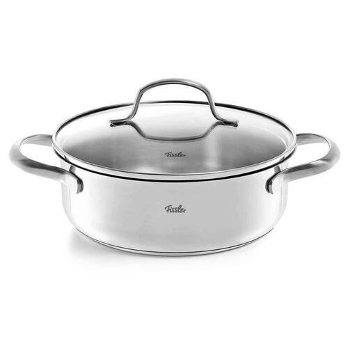 KOCHTOPF San Francisco 2,1 L  - Silberfarben, Design, Glas/Metall (20cm) - Fissler