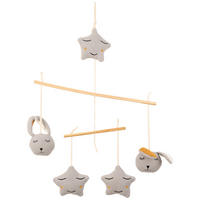 MOBILE PAUL  - Silberfarben, Trend, Holz/Textil - Avelia