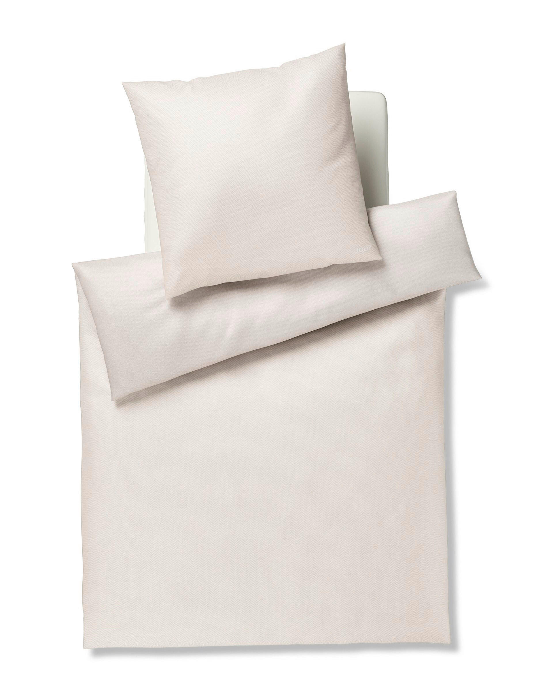 WENDEBETTWÄSCHE 2-teilig Makosatin 135/200 cm  - Creme, Basics, Textil (135/200cm) - Joop!