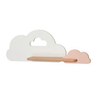 VÄGGLAMPA FÖR BARN Cloud 53/12/18.5 cm   - vit/pink, Basics, metall/trämaterial (53/12/18.5cm)