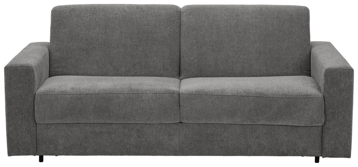 SCHLAFSOFA Webstoff Grau  - Schwarz/Grau, KONVENTIONELL, Kunststoff/Textil (198/84/96cm) - Carryhome