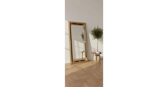 WANDSPIEGEL 100/200/7,1 cm    in rechteckig  - Goldfarben, LIFESTYLE, Glas/Holz (100/200/7,1cm) - Landscape