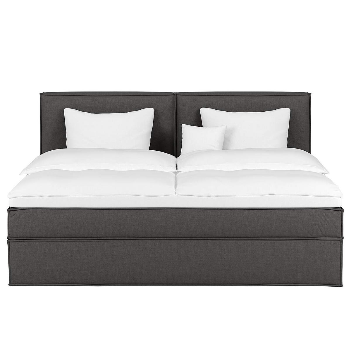 BOXSPRINGBETT 240/220 cm  in Anthrazit  - Anthrazit, Design, Textil (240/220cm) - home24
