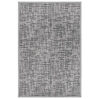 OUTDOORTEPPICH 63/120 cm Clyde Dunkelgrau, Beige  - Dunkelgrau/Beige, Basics, Kunststoff (63/120cm)