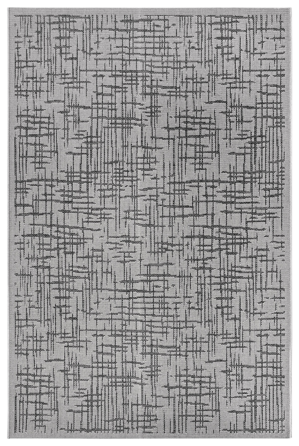OUTDOORTEPPICH 63/120 cm Clyde Dunkelgrau, Beige  - Dunkelgrau/Beige, Basics, Kunststoff (63/120cm)
