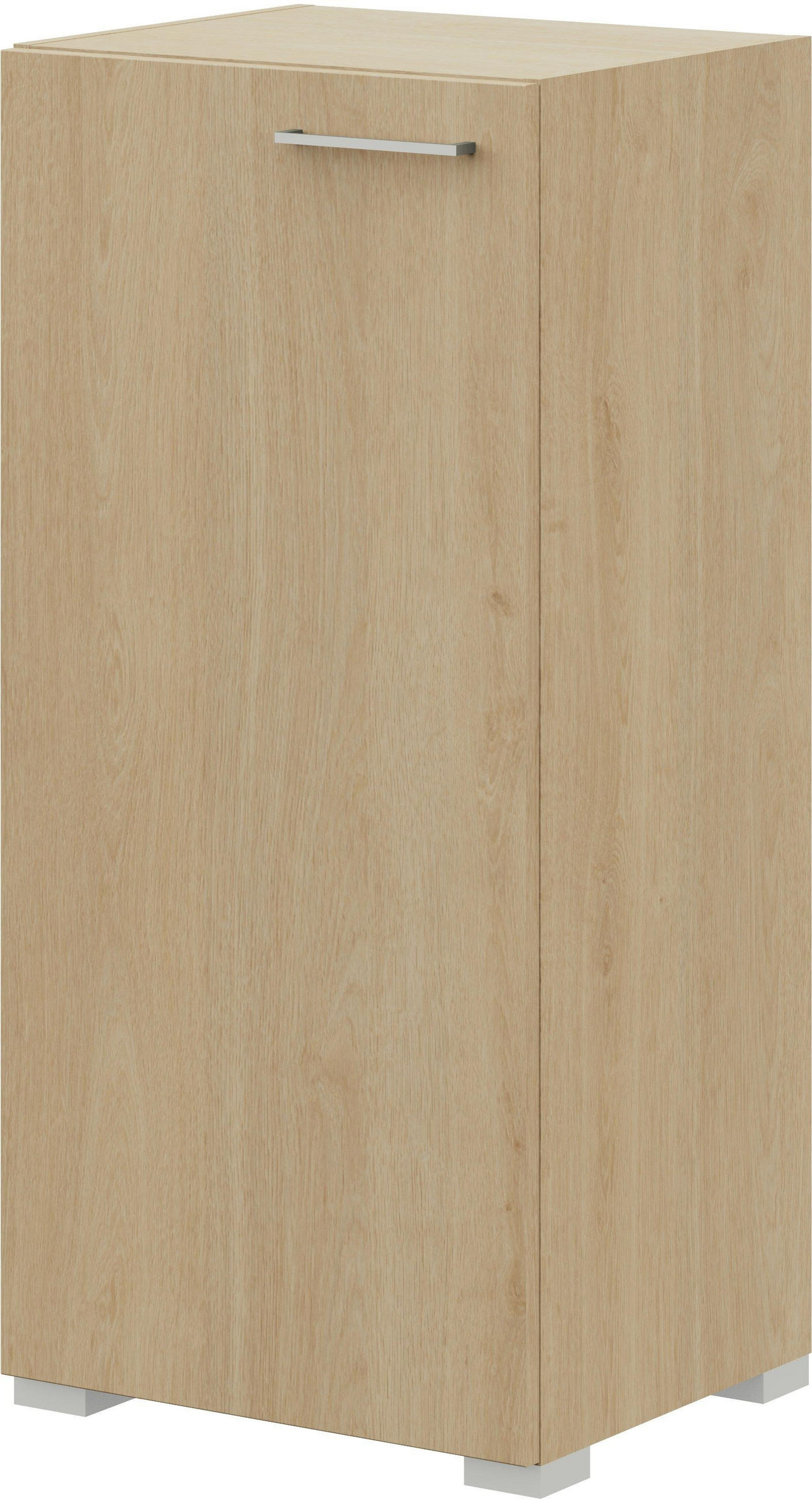 KOMMODE 50/108/41,9 cm  in Eichefarben  - Edelstahlfarben/Eichefarben, Design, Holzwerkstoff/Metall (50/108/41,9cm) - Cantus