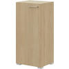 KOMMODE 50/108/41,9 cm  in Eichefarben  - Edelstahlfarben/Eichefarben, Design, Holzwerkstoff/Metall (50/108/41,9cm) - Cantus