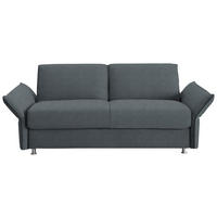 SCHLAFSOFA  in Flachgewebe Blaugrau  - Chromfarben/Blaugrau, Design, Textil/Metall (194-234/85/100cm) - Bali