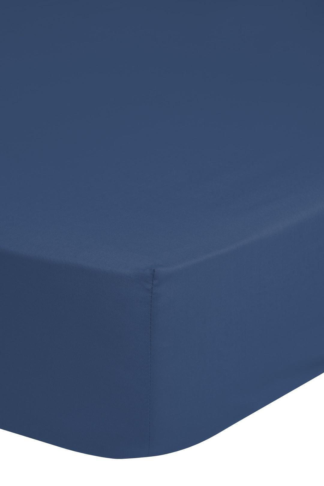 Mid.you Spannbetttuch Hip Dunkelblau 90x220 cm