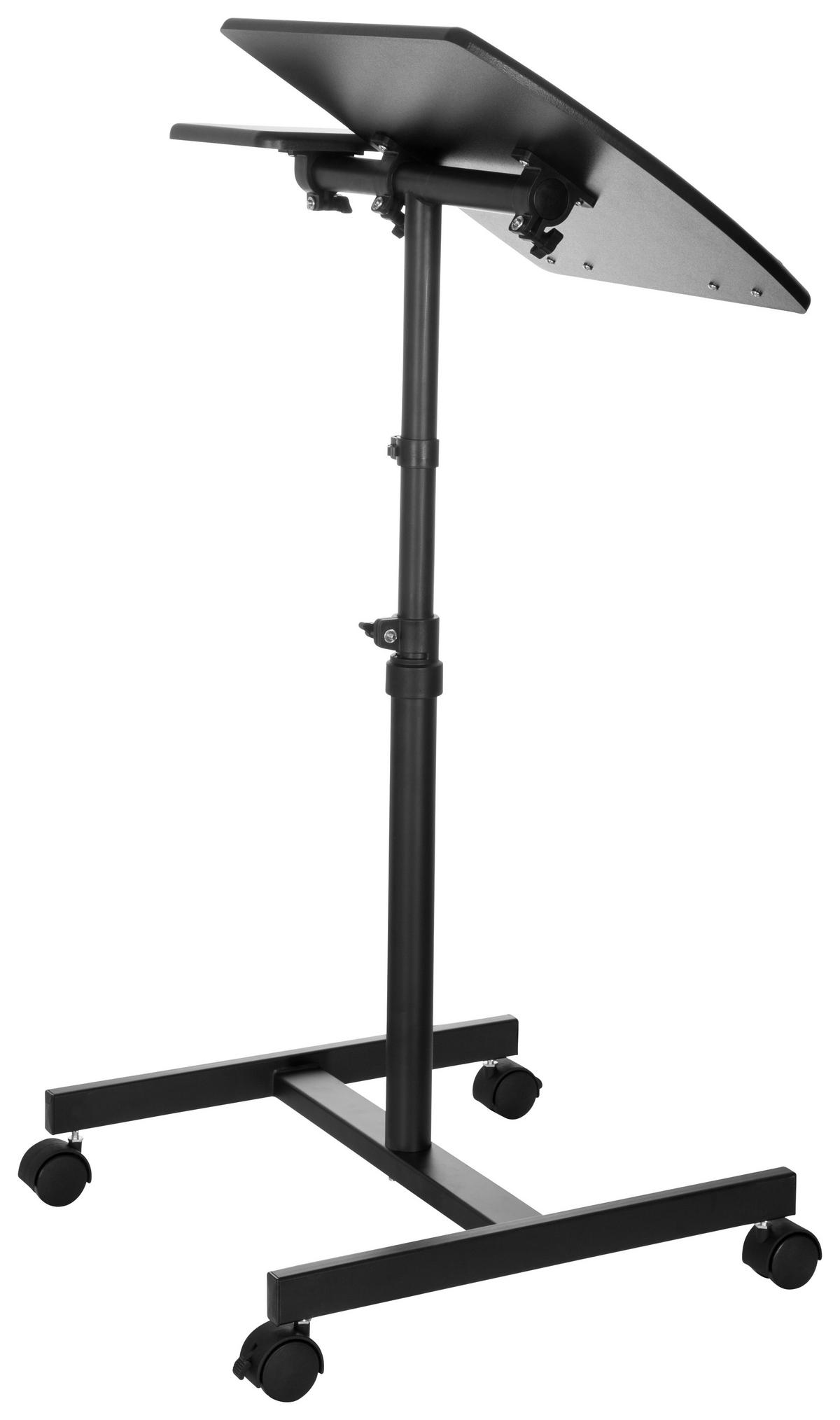 SKRIVBORD  i svart  - svart, Basics, metall/trämaterial (40/44/68,5cm) - MID.YOU