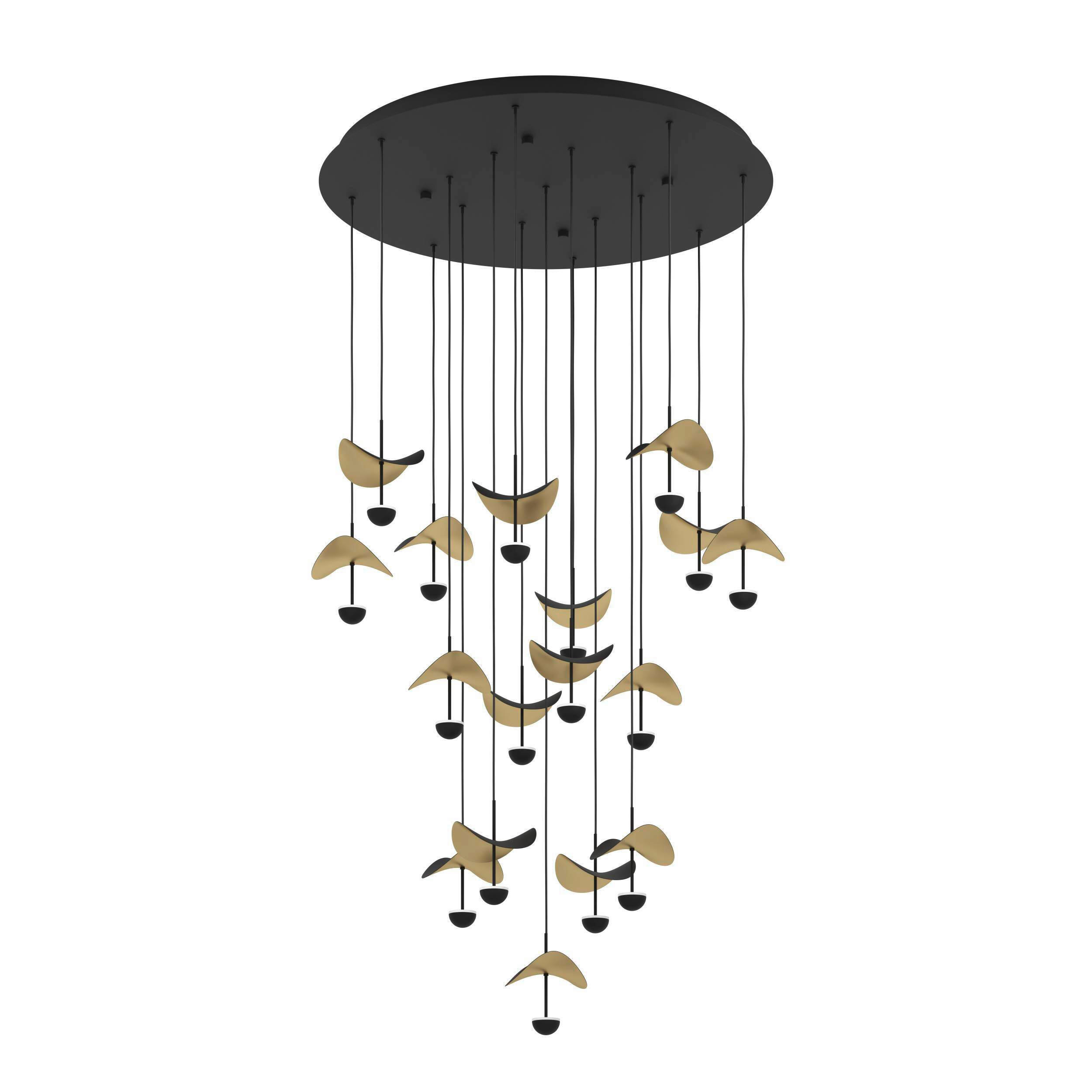 LED-HÄNGELEUCHTE Dracera 78/220 cm   - Klar/Schwarz, Design, Metall (78/220cm) - Eglo