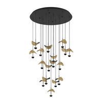 LED-HÄNGELEUCHTE Dracera 78/220 cm   - Klar/Schwarz, Design, Metall (78/220cm) - Eglo