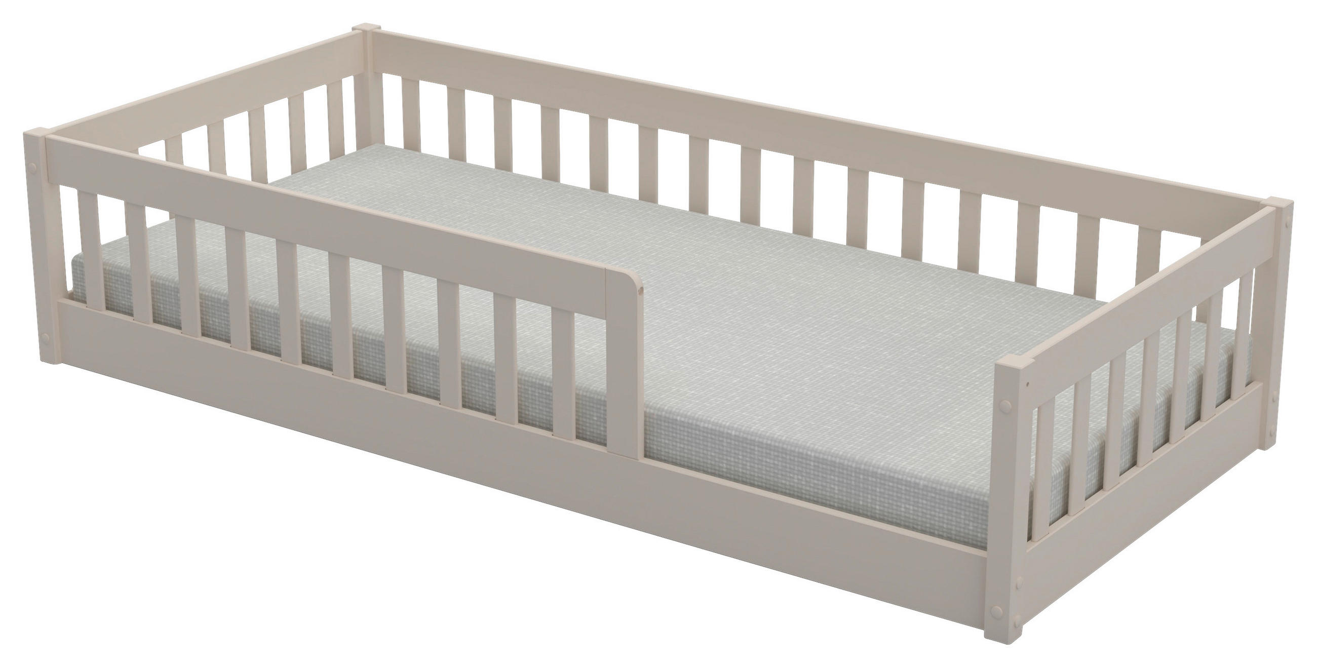BODENBETT. 90/200 cm Kaschmir  - Kaschmir/Naturfarben, Konventionell, Holz (90/200cm) - Carryhome