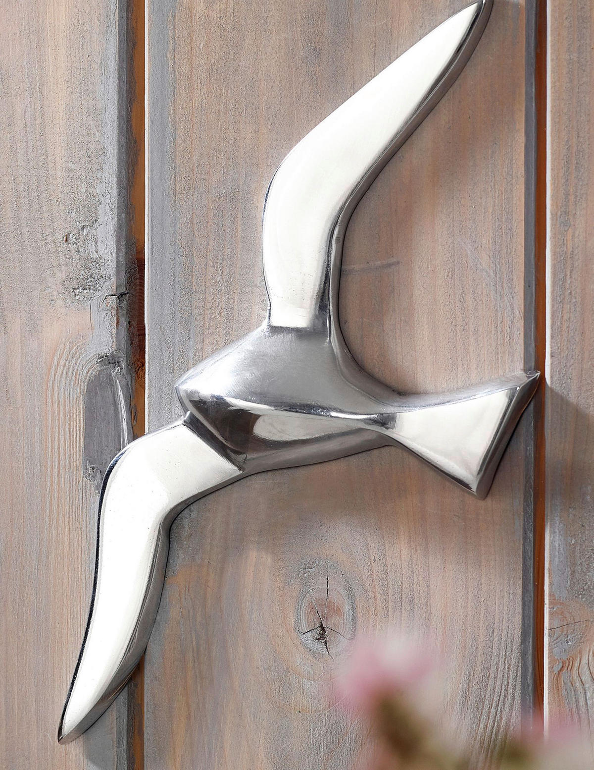WANDDEKO  - Silberfarben, Modern, Metall (13/30/3cm) - MID.YOU