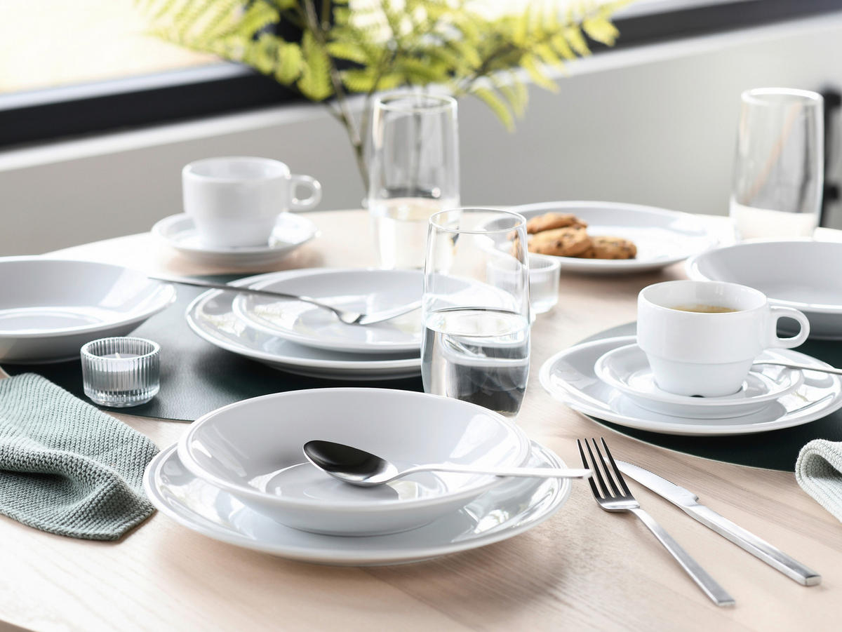 KOMPLETT SERVIS Milano 30 delar  - vit, Basics, keramik - Creatable