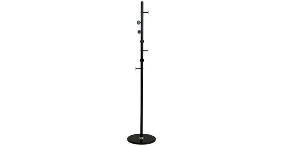 KLEIDERSTÄNDER in Schwarz 37/176/37 cm   - Schwarz, Basics, Kunststoff/Stein (37/176/37cm) - Carryhome