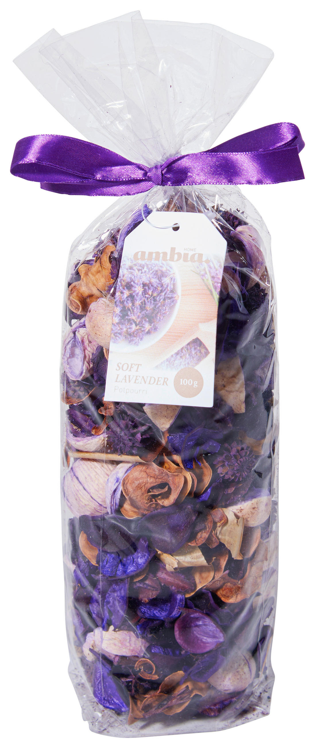 AROMATICKÁ SMĚS - POTPOURRI levandule - přírodní barvy/hnědá, Basics, přírodní materiály (7,5/27/5cm) - Ambia Home