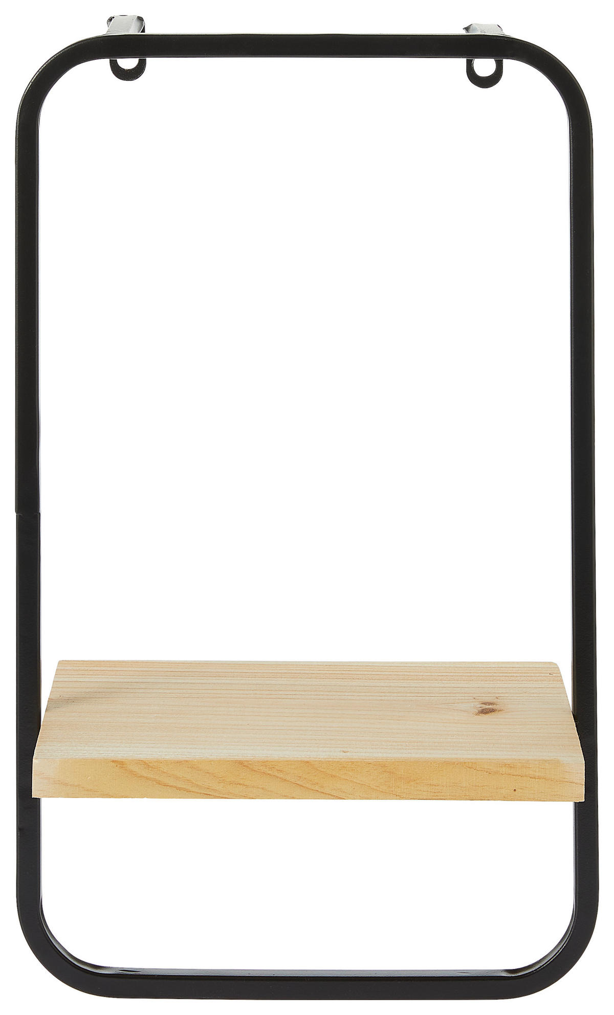 ETAJERĂ DE PERETE  - negru, Basics, metal/lemn (24/15/40cm) - Ambia Home