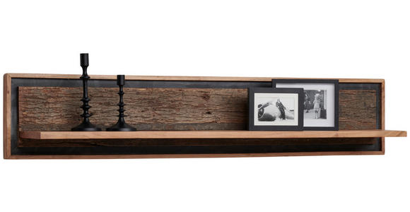 WANDBOARD  160/30/25 cm  - Dunkelgrau/Braun, Trend, Holz (160/30/25cm) - Landscape
