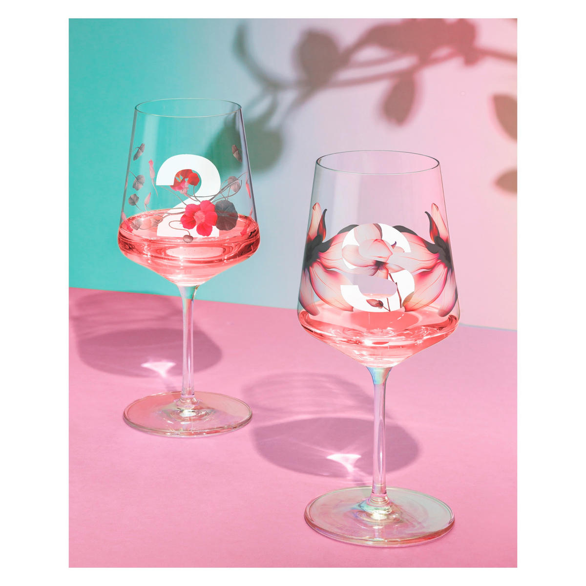 SPRITZERGLAS 544 ml 2-teilig  - Rosa/Weiß, LIFESTYLE, Glas (9,3/9,3/22,5cm) - Ritzenhoff