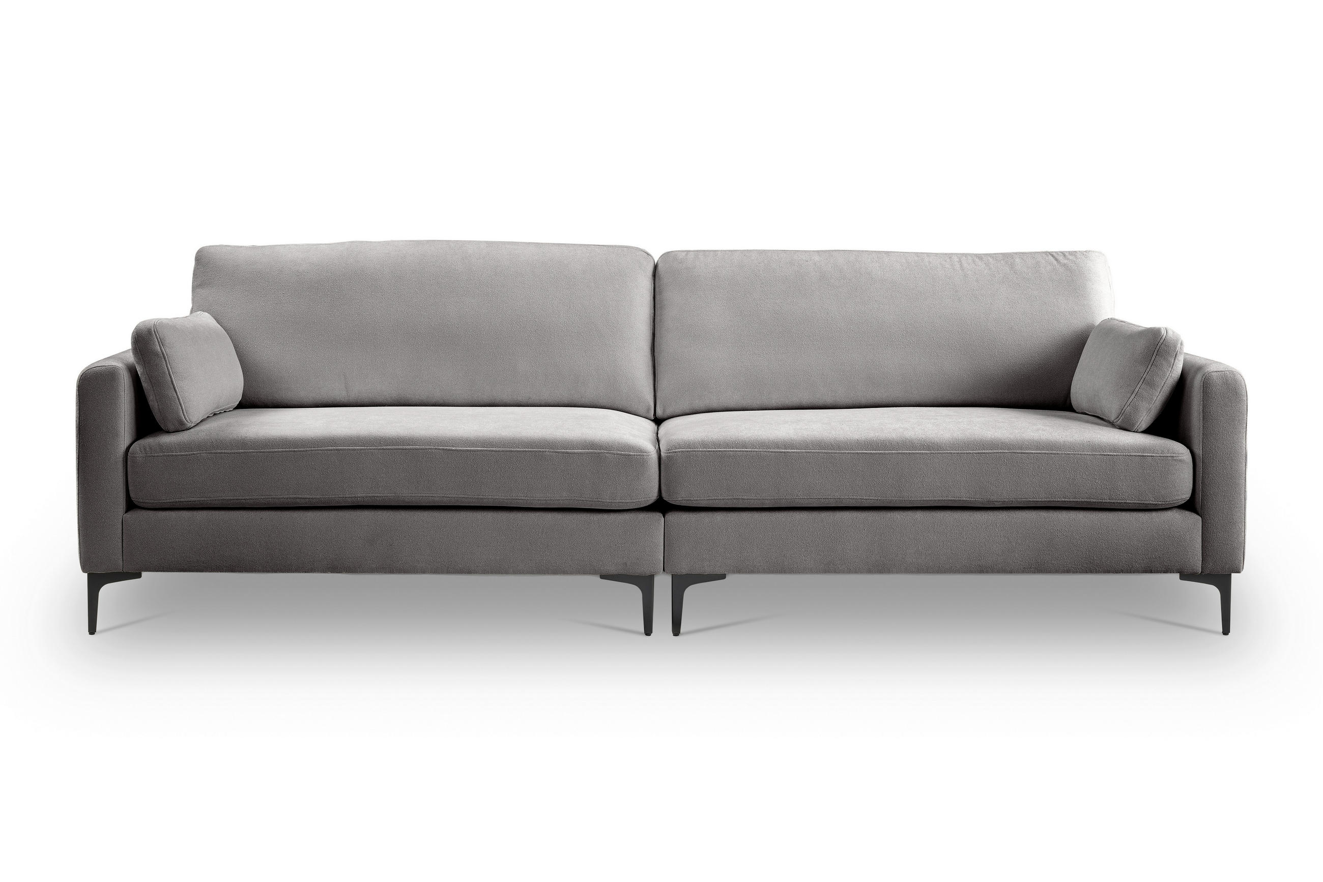 Mid.you Viersitzer-Sofa Venti Hellgrau 286x92x97 cm