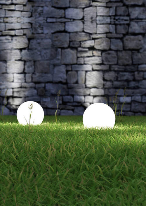 Thumbnail - AUßENKUGELLEUCHTE, Weiß, Kunststoff, 71 cm, Lampen & Leuchten, Außenbeleuchtung, Außenleuchten