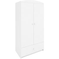 DETSKÁ ŠATNÍKOVÁ SKRIŇA  - biela, Modern, kompozitné drevo/plast (90/190/58cm) - MID.YOU