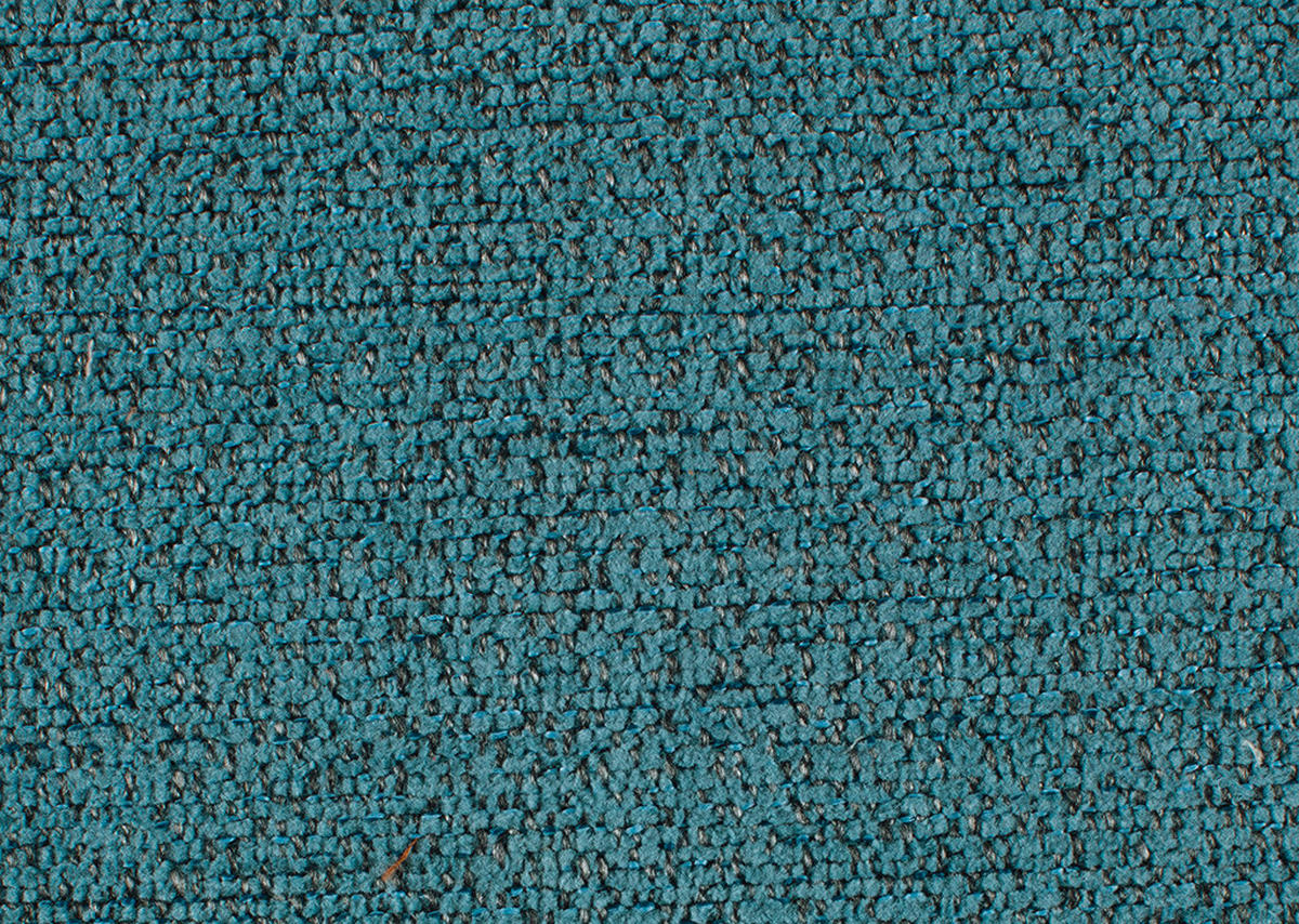 ECKSOFA in Webstoff Blau  - Blau, Design, Textil/Metall (304/184cm) - Dieter Knoll