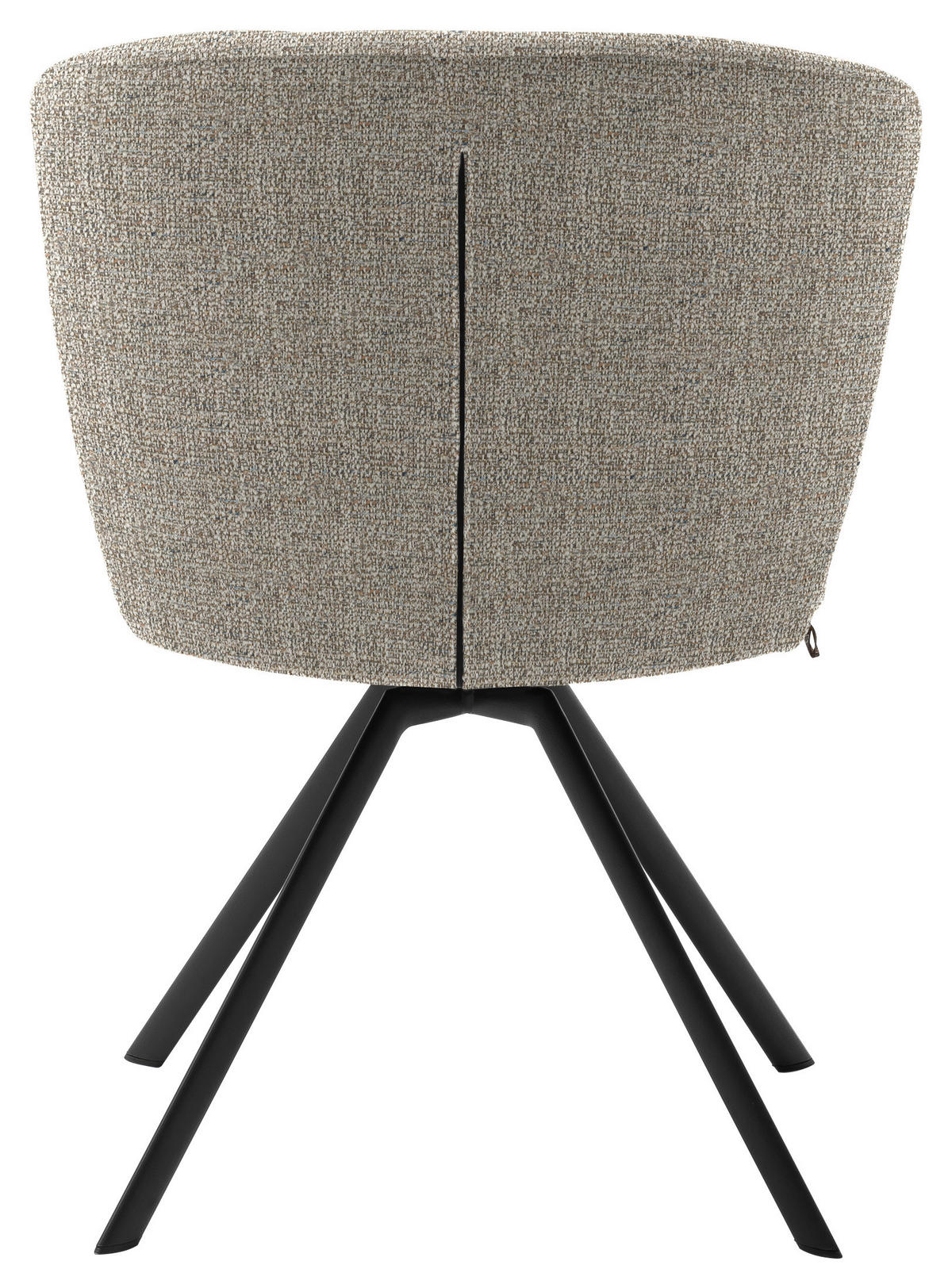 ARMLEHNSTUHL  Lederauswahl, Stoffauswahl Struktur  - Sandfarben/Anthrazit, Design, Textil/Metall (63/83/63cm) - Schöner Wohnen