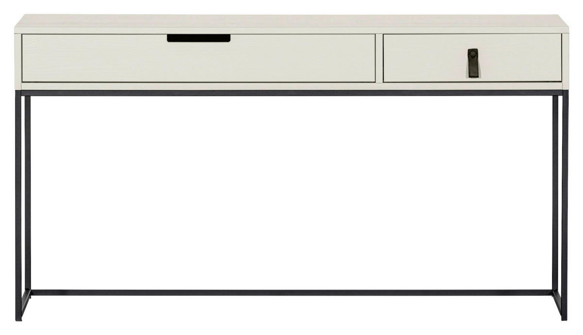 SCHREIBTISCH 140/40/74 cm  in Grau  - Schwarz/Grau, KONVENTIONELL, Holz/Metall (140/40/74cm) - Carryhome