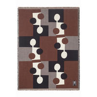 WOHNDECKE LIA 130/160/160 cm  - Schwarz/Weiß, Trend, Textil (130/160/160cm) - Markslöjd