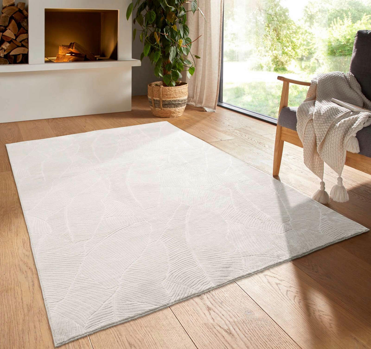 WEBTEPPICH 120/170 cm Homestyle Creme  - Creme, Design, Textil (120/170cm) - Novel