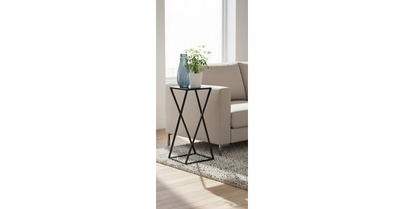 BLUMENSTÄNDER Metall  - Schwarz, LIFESTYLE, Metall (25/25/60cm) - Landscape