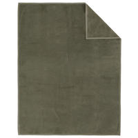 PLÉD, bavlna, 150/200 cm - olivově zelená, Basics, textil (150/200cm) - Novel