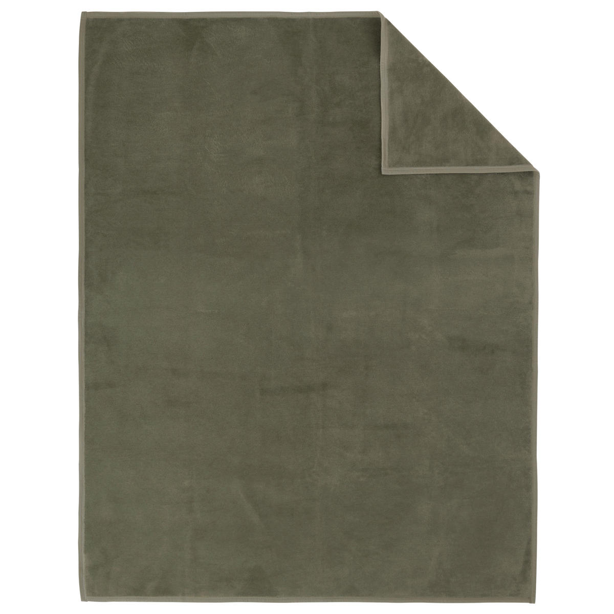 PLÉD, bavlna, 150/200 cm - olivově zelená, Basics, textil (150/200cm) - Novel