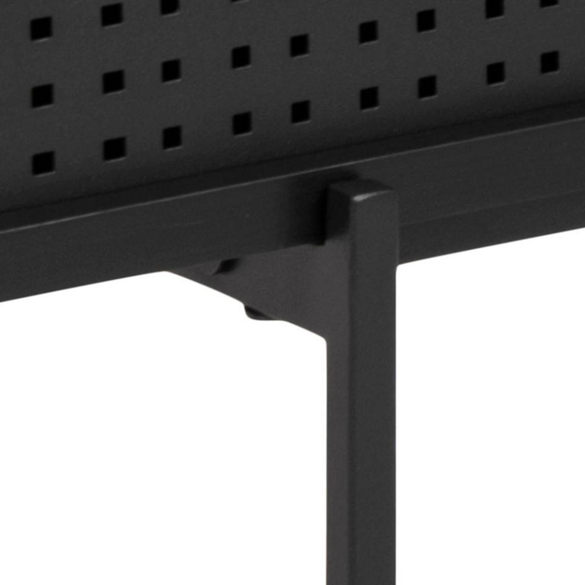 TV-BÄNK 140/44,5/40 cm  - svart, Modern, metall/trämaterial (140/44,5/40cm) - Best Price