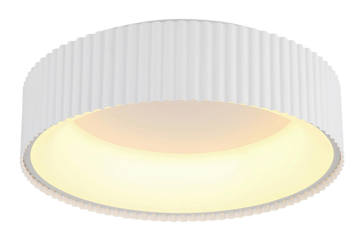 LED-DECKENLEUCHTE 46/13 cm   - Weiß, Basics, Kunststoff/Metall (46/13cm) - Globo