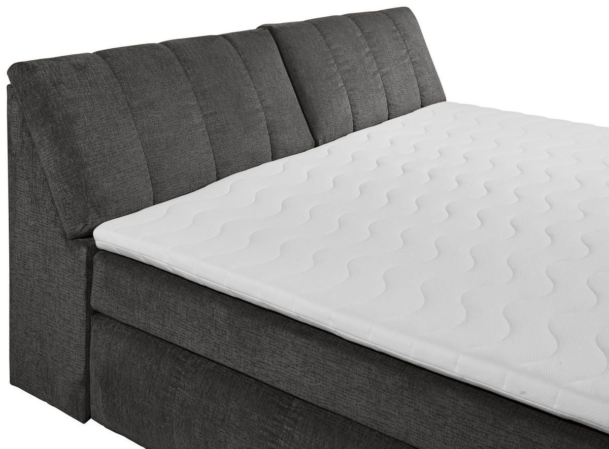 BOXSPRINGBETT 240/200 cm  in Grau  - Grau, MODERN, Holzwerkstoff/Kunststoff (240/200cm) - MID.YOU