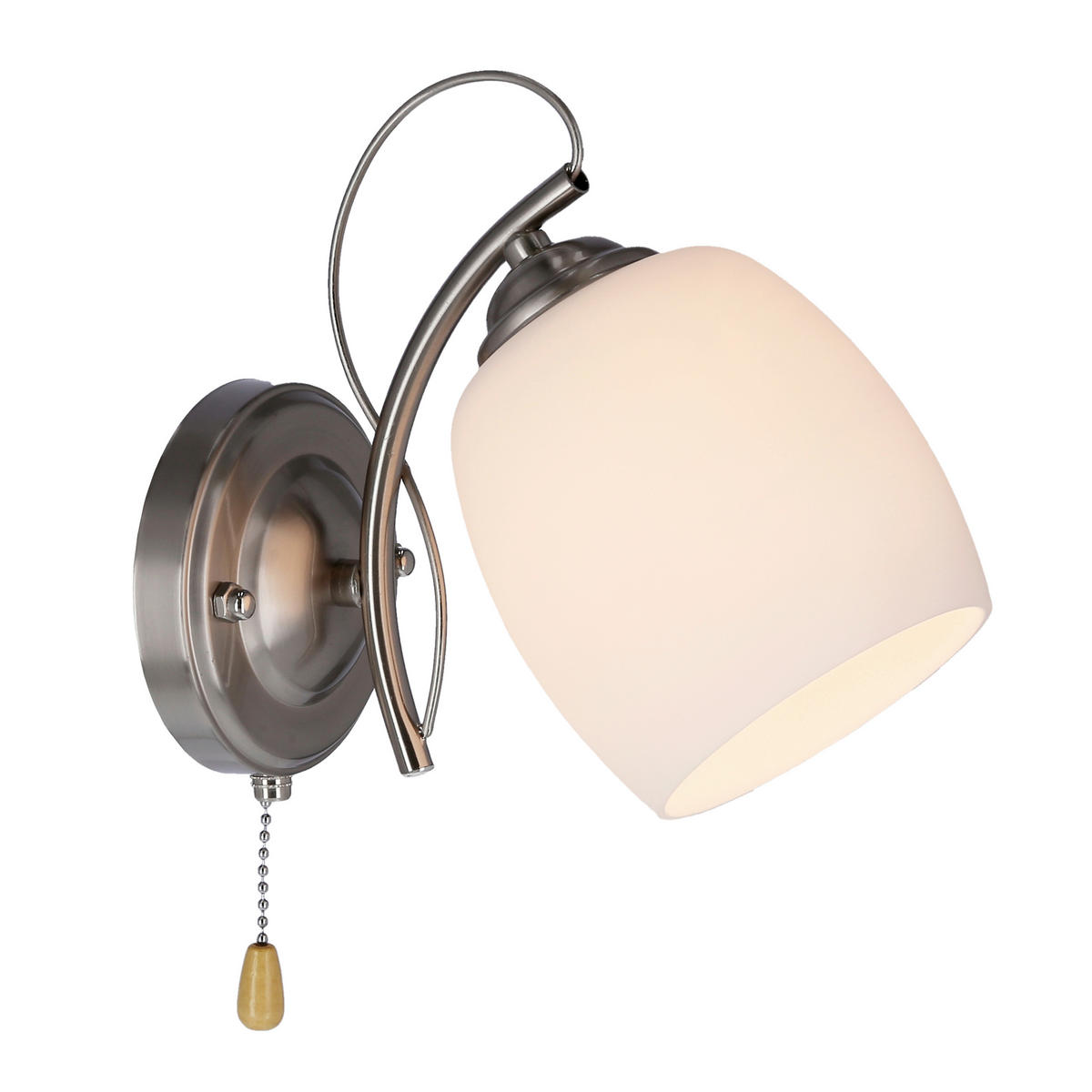 VÄGGLAMPA 19/22/12 cm   - vit/kromfärg, Klassisk, metall (19/22/12cm)