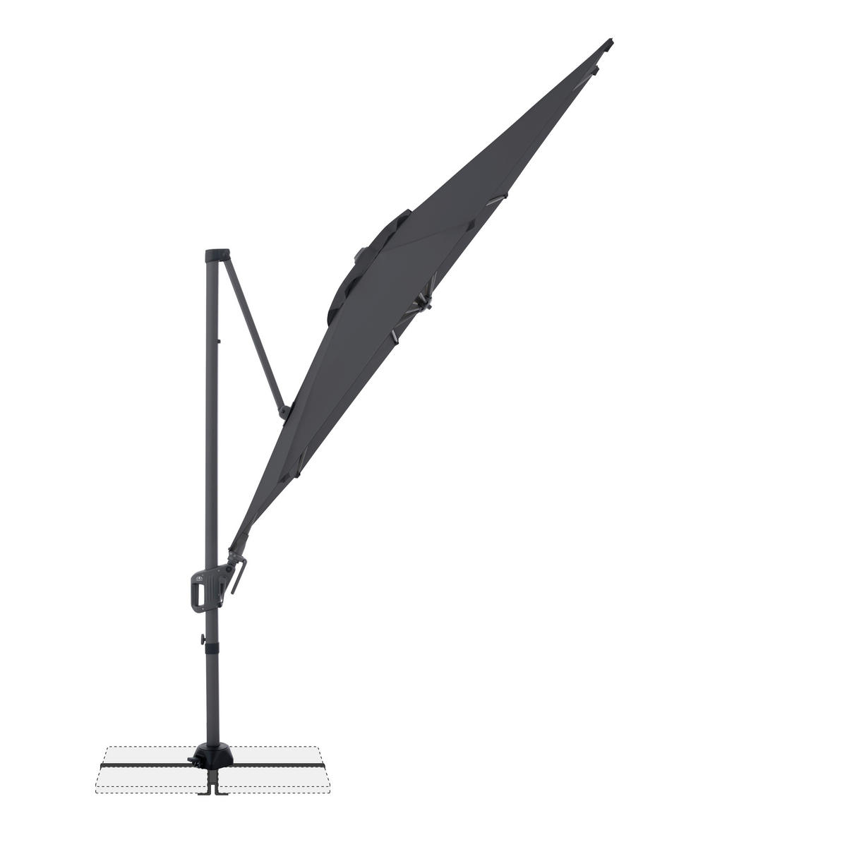 AMPELSCHIRM 310 cm Anthrazit  - Anthrazit, Basics, Textil/Metall (310cm) - Doppler