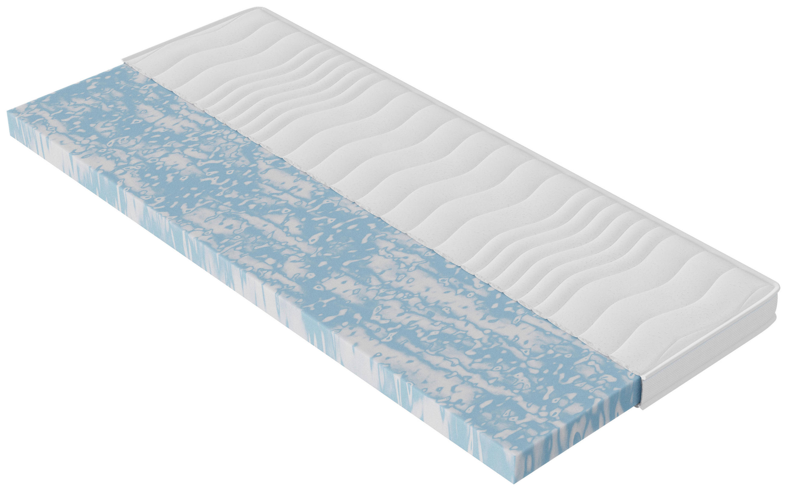 TOPPER 90/200 cm Höhe ca. 10 cm  - Weiß, Basics, Textil (90/200cm) - Sleeptex