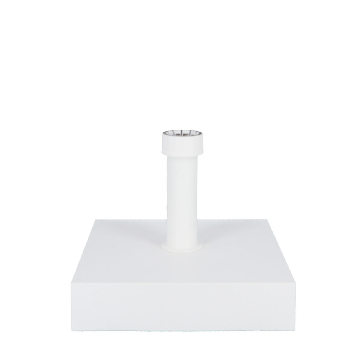SONNENSCHIRMSTÄNDER Zement Weiß  - Weiß, Basics, Kunststoff/Stein (40/10/40cm) - Jan Kurtz