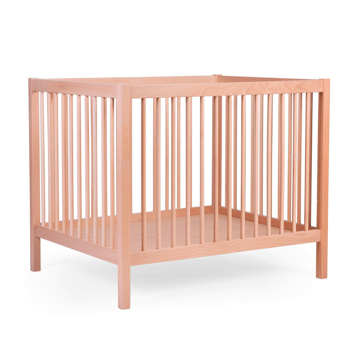 LAUFGITTER PA97NA Natur inkl. Rollen 98/78/82 cm  - Naturfarben, KONVENTIONELL, Holz/Kunststoff (98/78/82cm) - Childhome