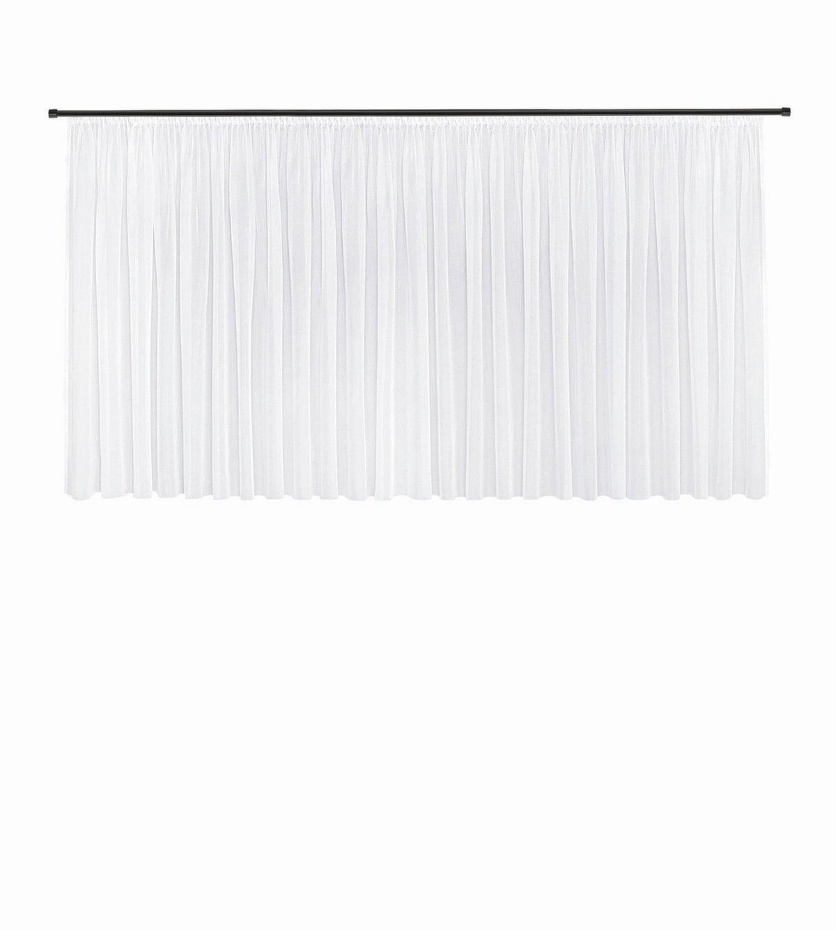 FERTIGSTORE  transparent  600/150 cm   - Weiß, Basics, Textil (600/150cm)