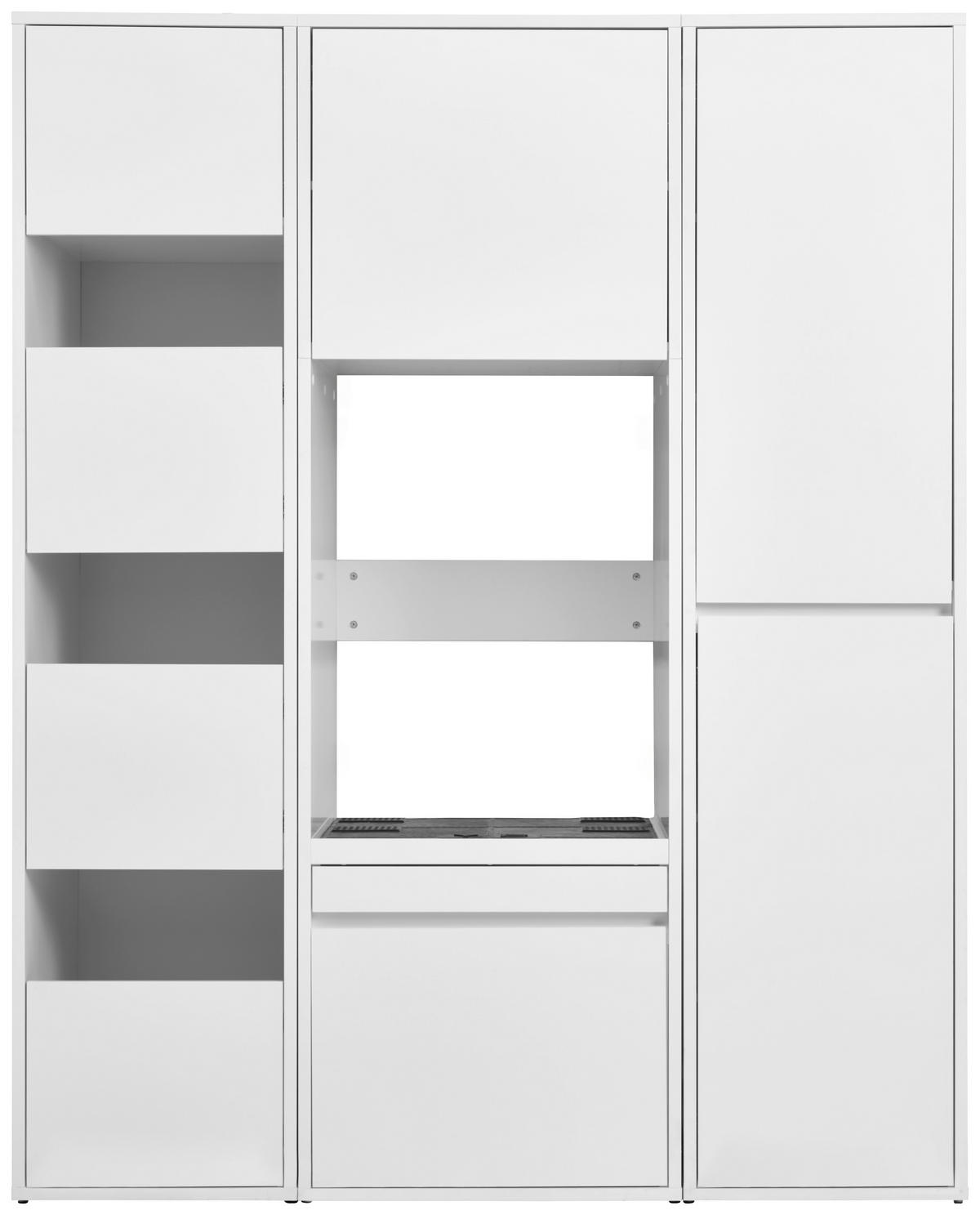 MULTISKÅP 50/210/67,5 cm 2-dörrar - vit, Basics, trämaterial (50/210/67,5cm) - Best Price