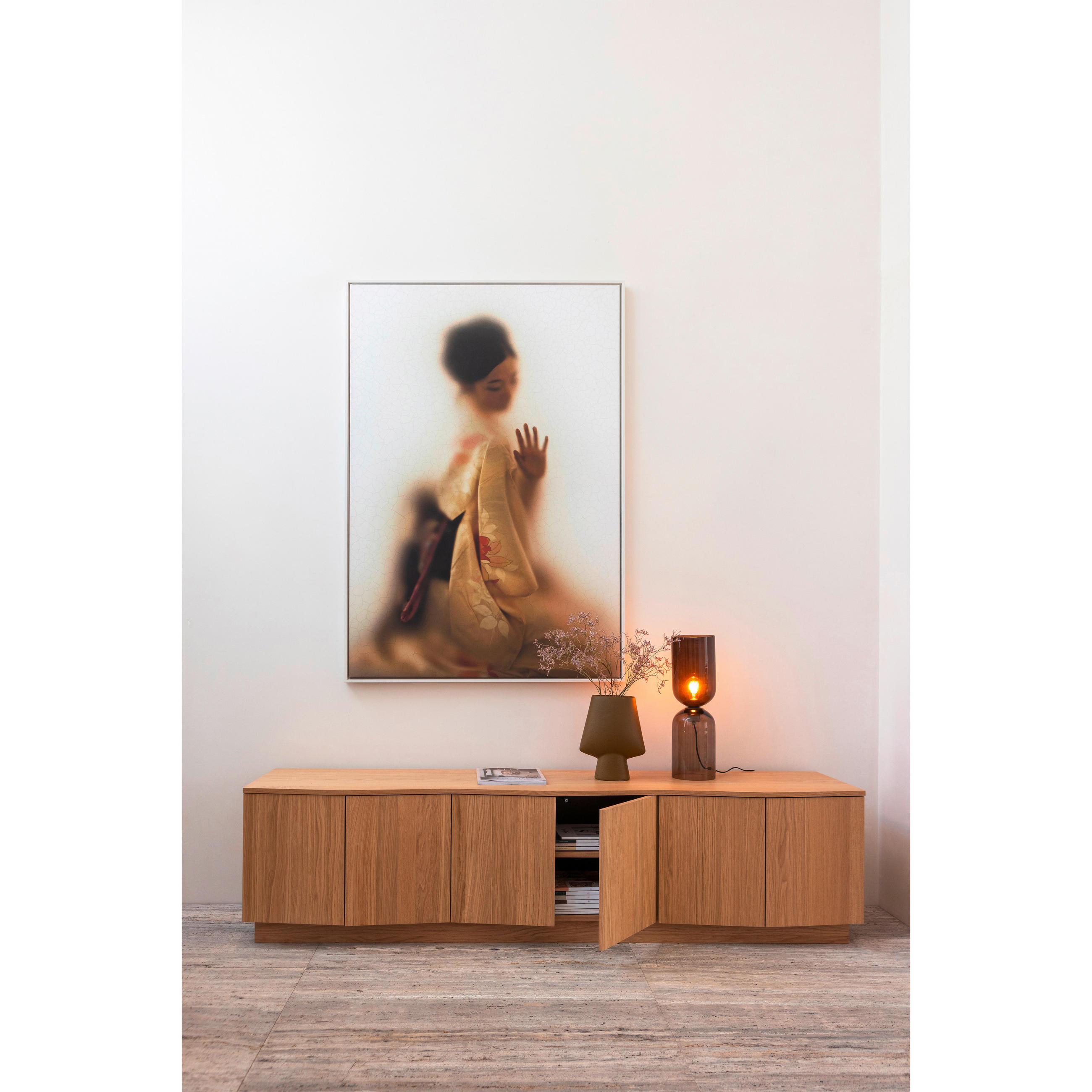 LOWBOARD Zuma  in 200/52/45 cm  - Eichefarben, Design, Holz (200/52/45cm) - Livetastic