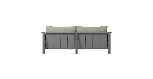 2-SITZER-SOFA  in Flachgewebe Anthrazit, Taupe  - Taupe/Anthrazit, ROMANTIK / LANDHAUS, Holz/Textil (219/83/98cm) - Dieter Knoll